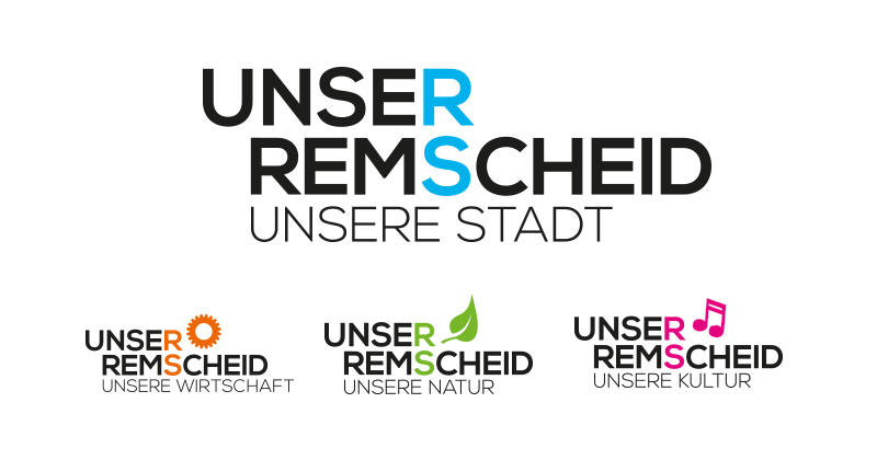 Dachmarke mit diversen Untermarken für die Stadt Remscheid 